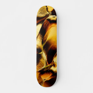 Rohdünen in verbranntem Gold Skateboard