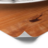 Rohe Austern angeordnet Poster (Ecke)