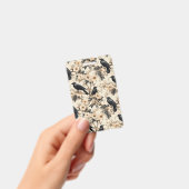 Rohe Baummuster krähen Blumenbäume Abzeichen Ausweis (Handheld)