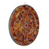 Rohe gelbe Kies Dartscheibe (Vorderseite Links)