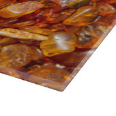 Rohe gelbe Kies Schneidebrett (Ecke)