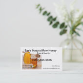 Rohe Honig-Visitenkarte Visitenkarte (Stehend Vorderseite)