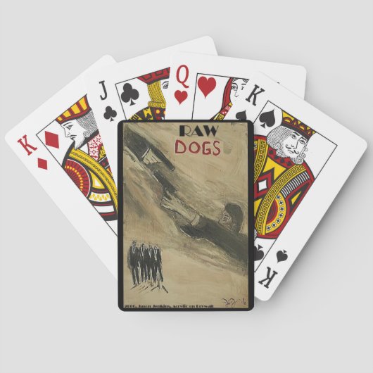ROHE HUNDE SPIELKARTEN (Rückseite)