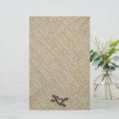 rohe Seide Briefpapier (Stehend Vorderseite)