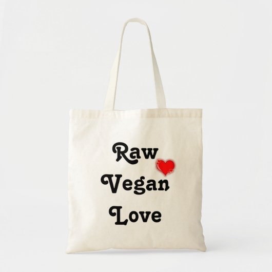 Rohe vegane Liebe-Tasche Tragetasche (Vorne)