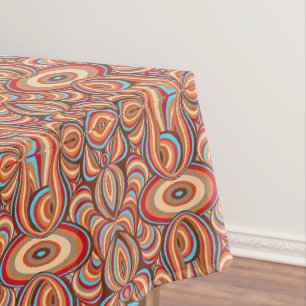 Rohe Wirbel Tischdecke