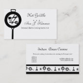 Roheisen-Kochs-kulinarischer Catering-Koch Visitenkarte (Vorne/Hinten)