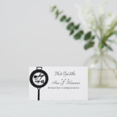 Roheisen-Kochs-kulinarischer Catering-Koch Visitenkarte (Stehend Vorderseite)