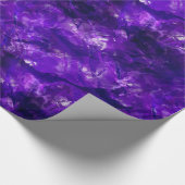 Roher Amethyst Geschenkpapier (Ecke)