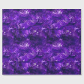 Roher Amethyst Geschenkpapier (Flach)
