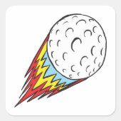 Roher Power Quadratischer Aufkleber (Vorderseite)