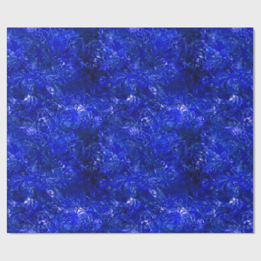 Roher Saphir Geschenkpapier (Flach)