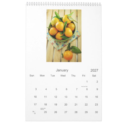Rohes 2010 - Nahrungsmittelkalender Kalender (Jan 2027)