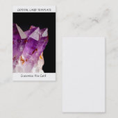 Rohes Amethyst - Visitenkarte für Heilkristalle (Vorne/Hinten)