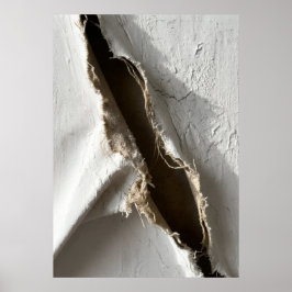 Rohes Erde Split Abstrakter Poster | Geologische T