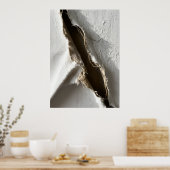 Rohes Erde Split Abstrakter Poster | Geologische T (Küche)