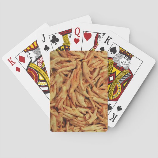 Rohes Hühnerfüße Spielkarten (Rückseite)