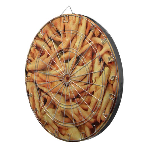 Rohes Hühnerfutter Dartscheibe (Vorderseite rechts)