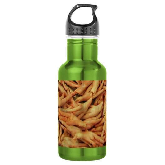 Rohes Hühnerfutter Edelstahlflasche (Vorderseite)