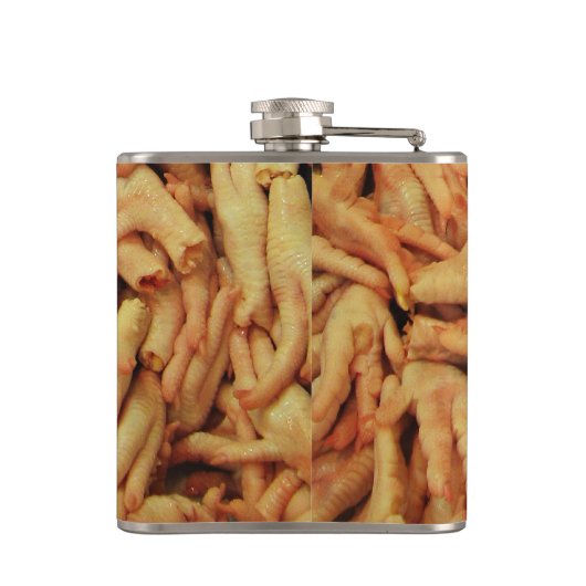 Rohes Hühnerfutter Flachmann (Rückseite)