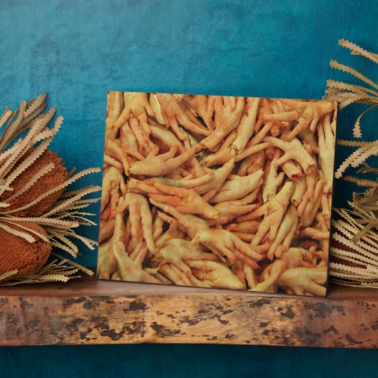 Rohes Hühnerfutter Fotoplatte (Seite)