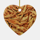 Rohes Hühnerfutter Keramik Ornament (Hinten)