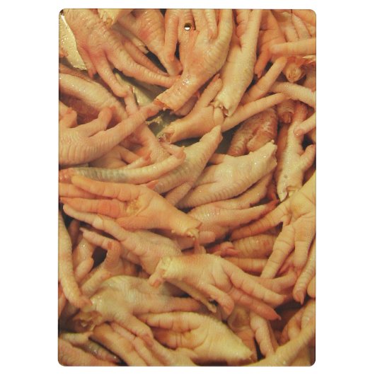 Rohes Hühnerfutter Klemmbrett (Rückseite)