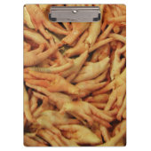 Rohes Hühnerfutter Klemmbrett (Vorderseite)