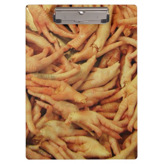 Rohes Hühnerfutter Klemmbrett (Vorderseite)