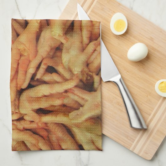 Rohes Hühnerfutter Küchentuch (Viertel Falte)