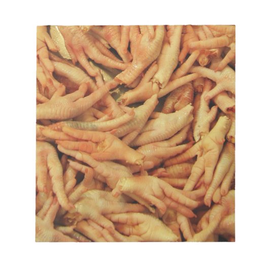 Rohes Hühnerfutter Notizblock (Vorderseite)