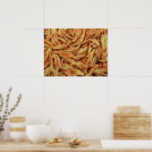 Rohes Hühnerfutter Poster (Küche)