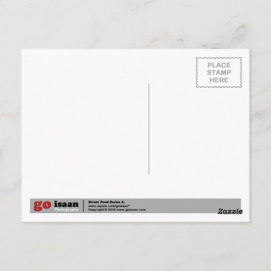 Rohes Hühnerfutter Postkarte (Rückseite)