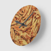Rohes Hühnerfutter Runde Wanduhr (Winkel)