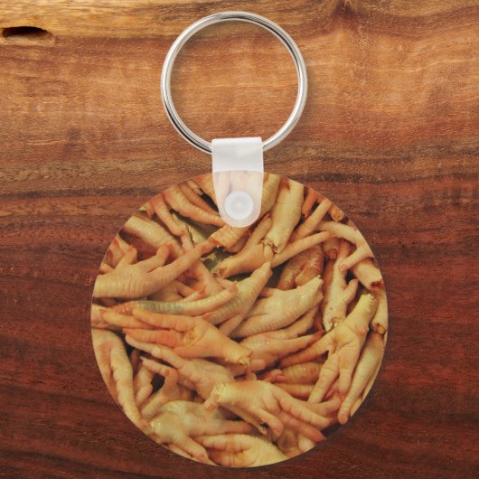 Rohes Hühnerfutter Schlüsselanhänger (Vorderseite)