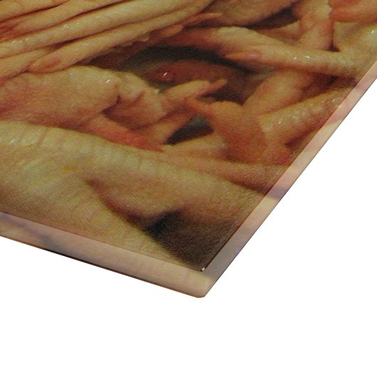 Rohes Hühnerfutter Schneidebrett (Ecke)