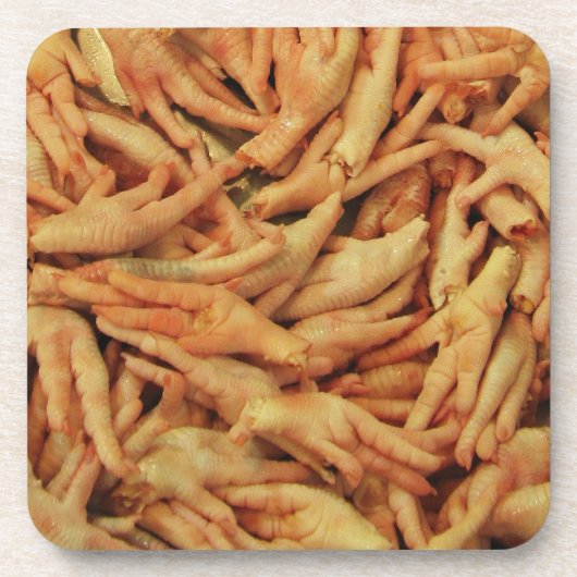 Rohes Hühnerfutter Untersetzer (Vorderseite)