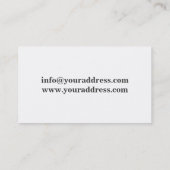 Rohes Nahrungsmittelgrün-gesunde Visitenkarte (Rückseite)