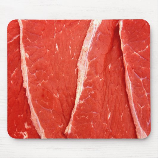 Rohes Rindfleisch-Steak-Fleisch Mousepad/Mousemat Mousepad (Vorne)