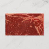 Rohes Rindfleisch Visitenkarte (Rückseite)