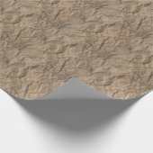 Rohes zerkleinertes Papier: gerecycelt Textur Geschenkpapier (Ecke)