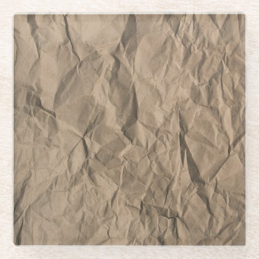 Rohes zerkleinertes Papier: gerecycelt Textur Glasuntersetzer (Vorderseite)
