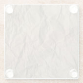 Rohes zerkleinertes Papier: gerecycelt Textur Glasuntersetzer (Rückseite)