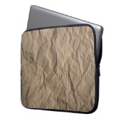 Rohes zerkleinertes Papier: gerecycelt Textur Laptopschutzhülle (Vorderseite Links)