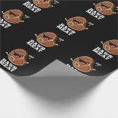 Rohfleisch Funny Raw Fleisch Pun Dark BG Geschenkpapier (Ecke)