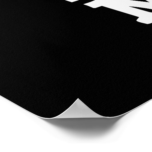 Rohfleisch Funny Raw Fleisch Pun Dark BG Poster (Ecke)