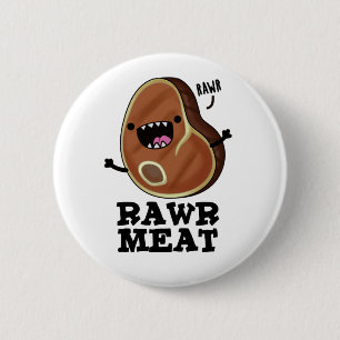 Rohfleisch Funny Raw Meat Pub Button