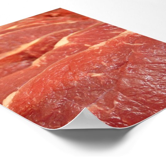 Rohfleisch Poster (Ecke)