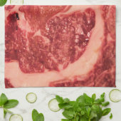 Rohfleisch Ribeye Steak Handtuch (Gefaltet)