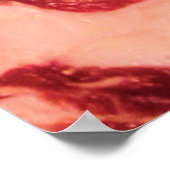 Rohfleisch Ribeye Steak Poster (Ecke)